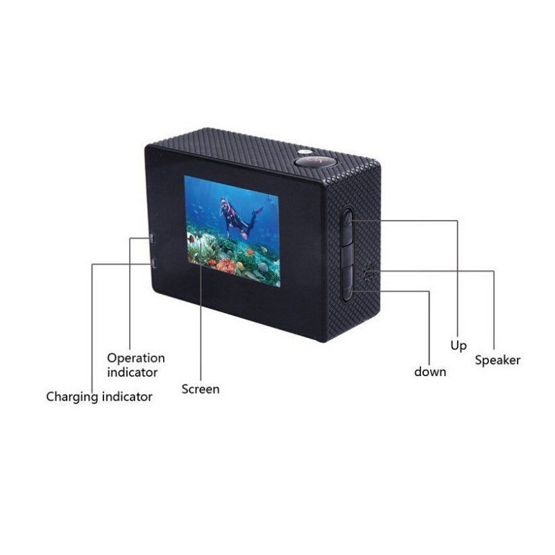 Ultra HD 1080P Waterproof Action Camcorder